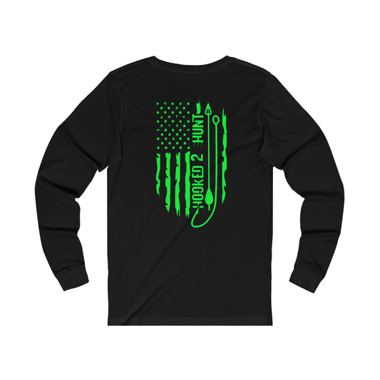Hook2Hunt Flag Unisex Jersey Long Sleeve Tee